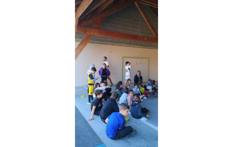 Animation découverte du tir à l'arc à l'école Saint Charles